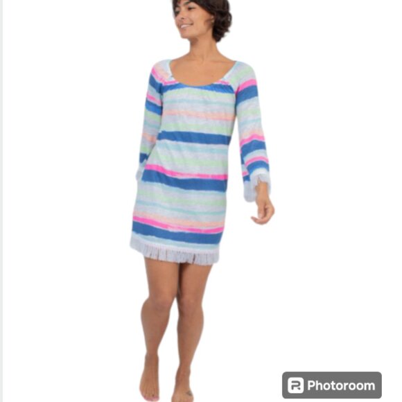 Lily Pulitzer Striped Getaway Swimsuit Cover Up Size XXS - Picture 2 of 13